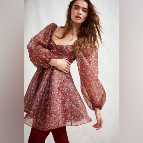 NWT Selkie The Crimson Princess Mini Dress - Picture 4 of 17